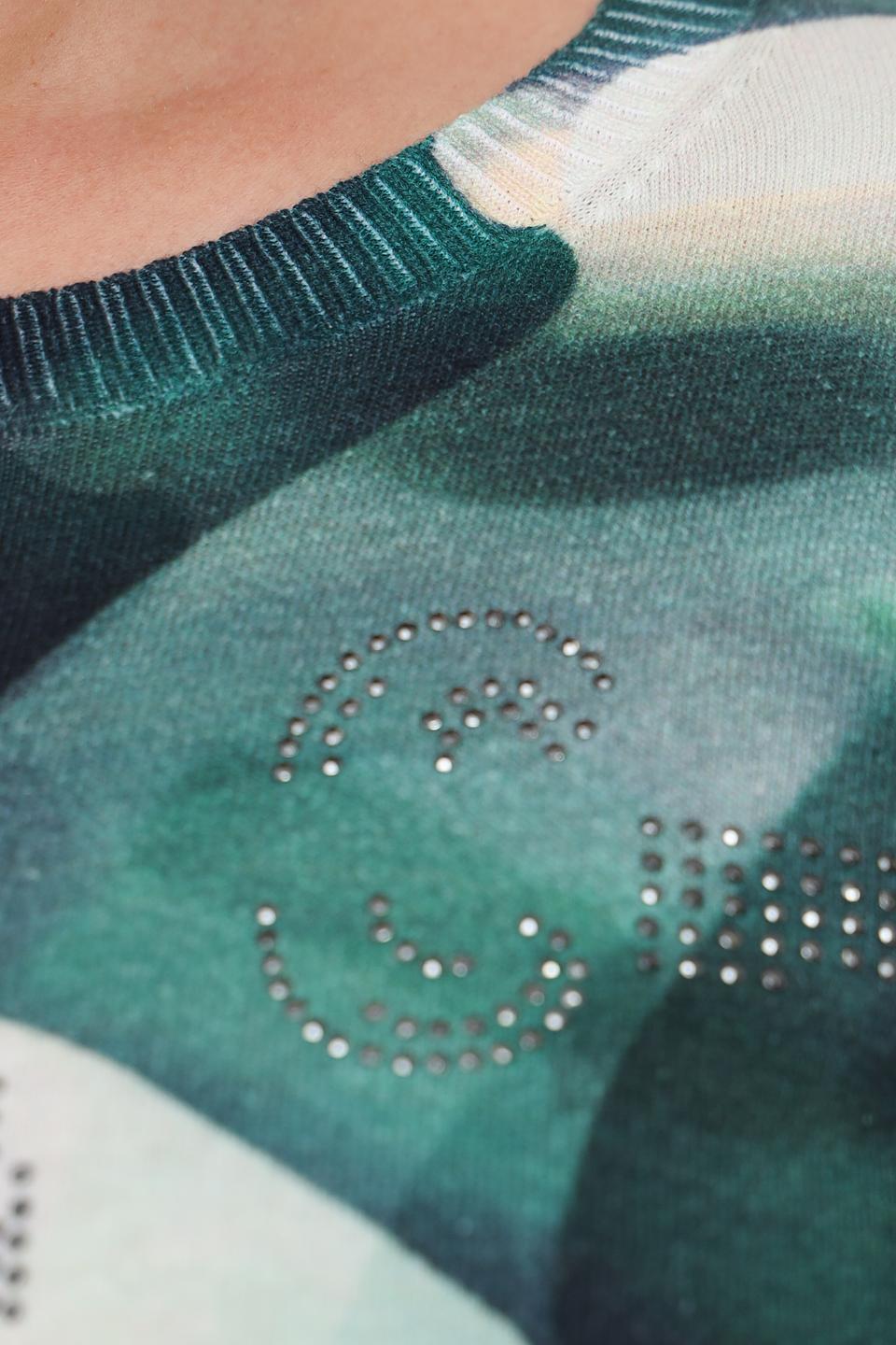 Пуловер Lecomte с абстрактным рисунком