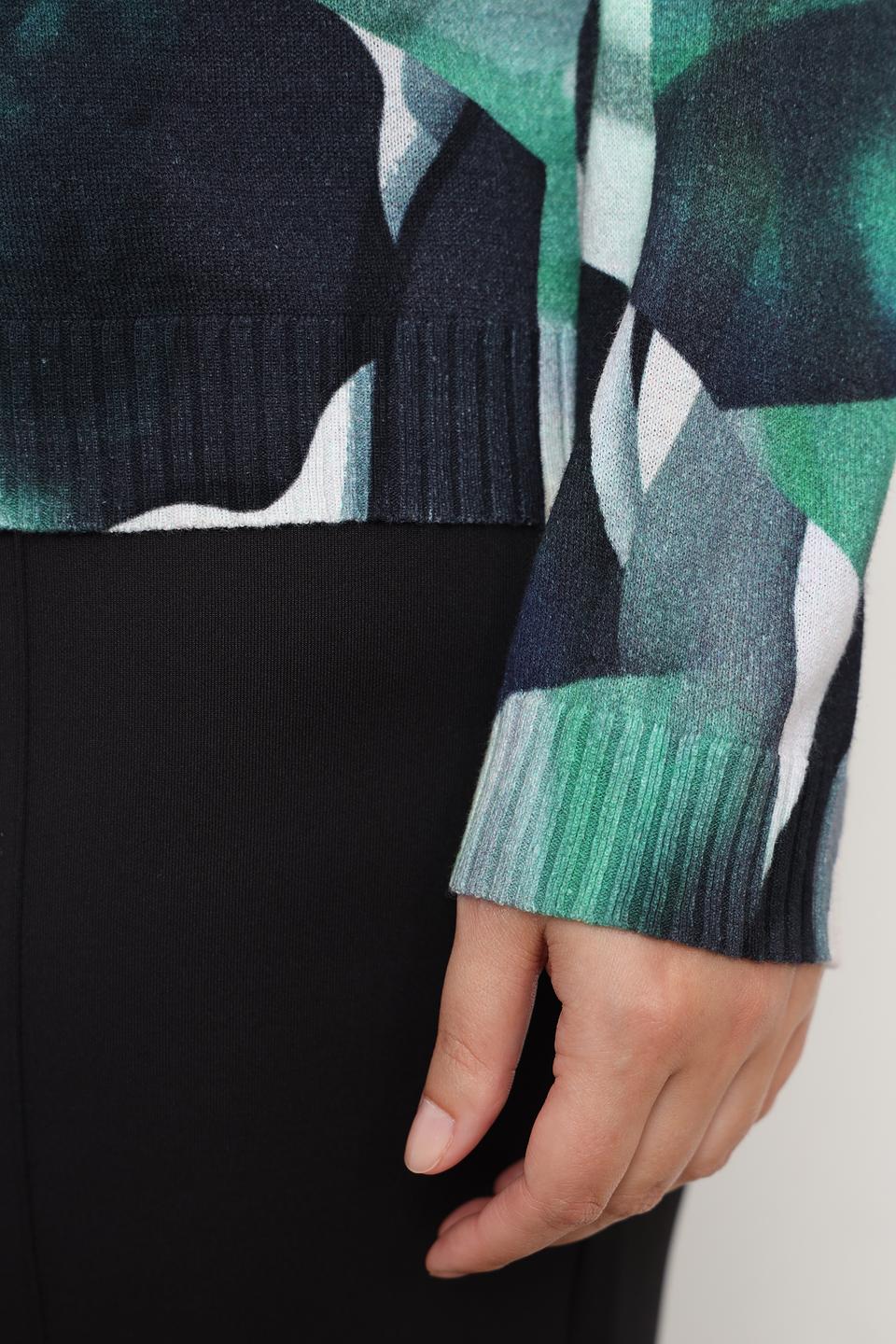 Пуловер Lecomte с абстрактным рисунком