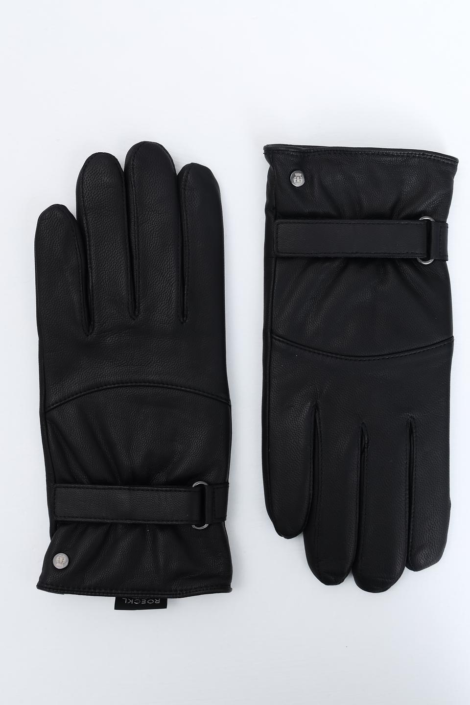 Перчатки кожаные Roeckl чёрные