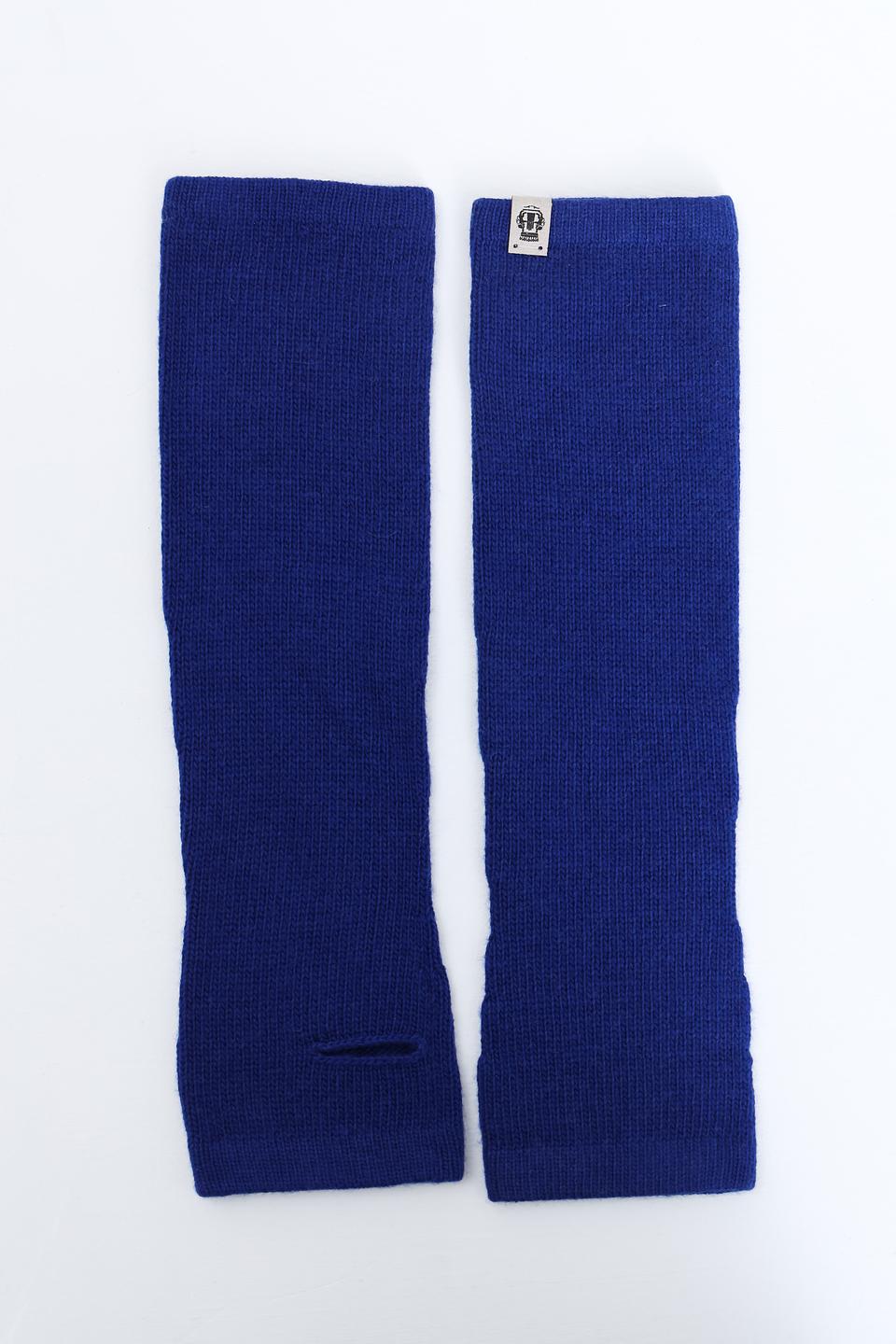 Перчатки Roeckl синие без пальцев