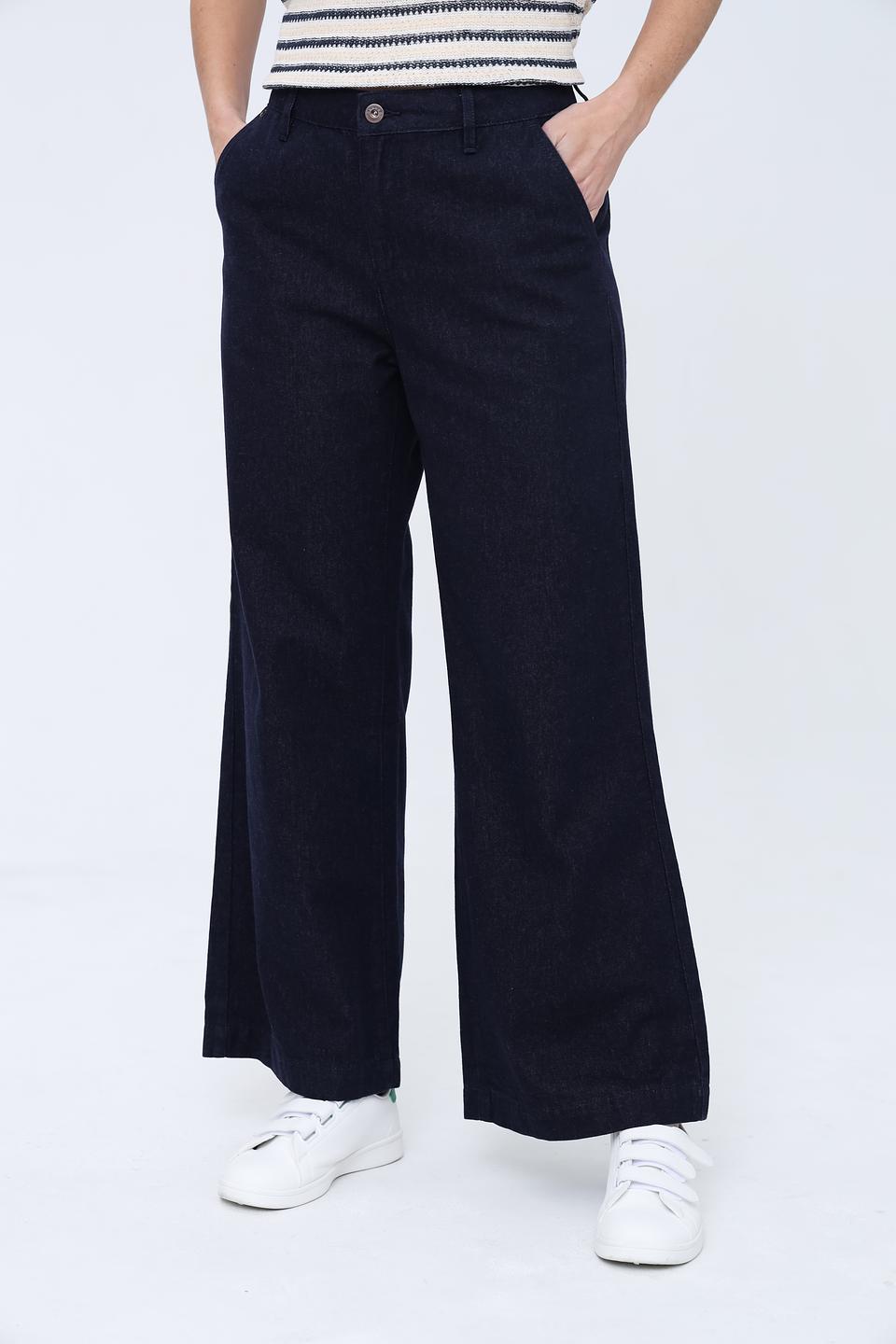 Джинсы клеш Pezzo темно-синие