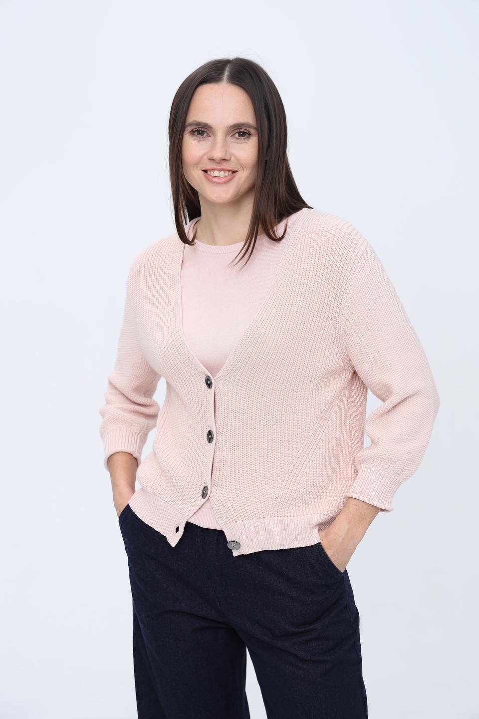 Кардиган Pezzo светло-розовый