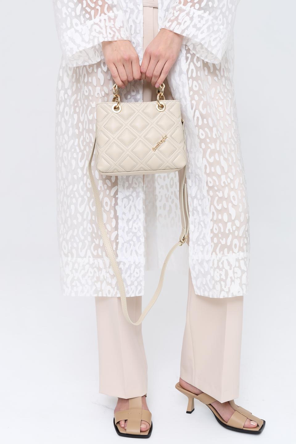 Сумка Sara Burglar стеганая бежевая