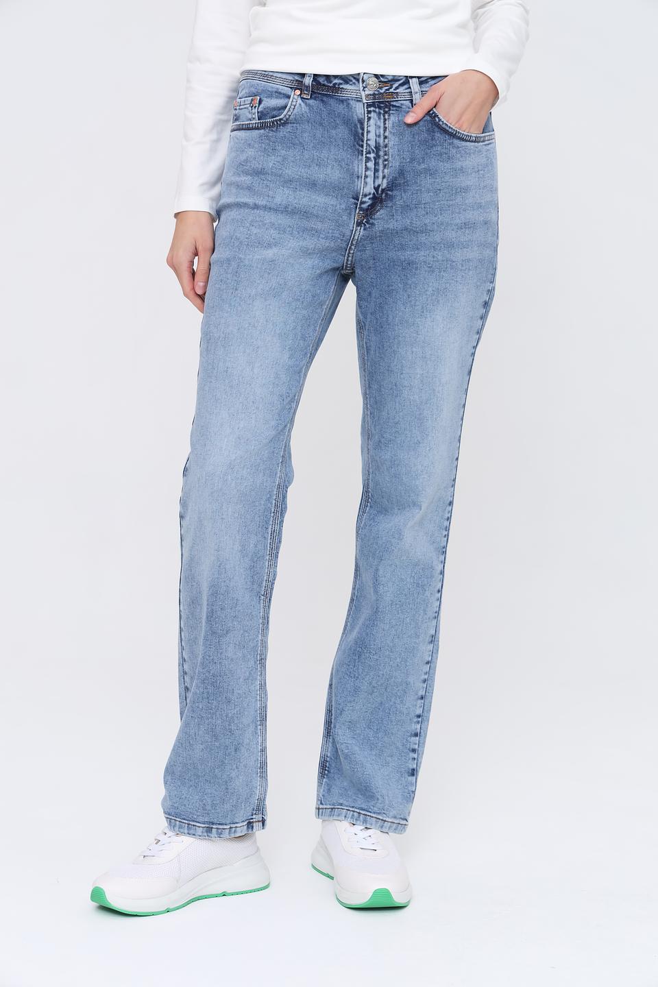 Джинсы Oui прямого кроя голубые