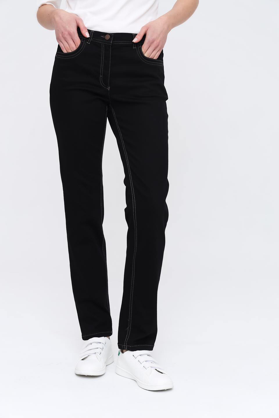 Брюки Zerres с контрастной строчкой черные