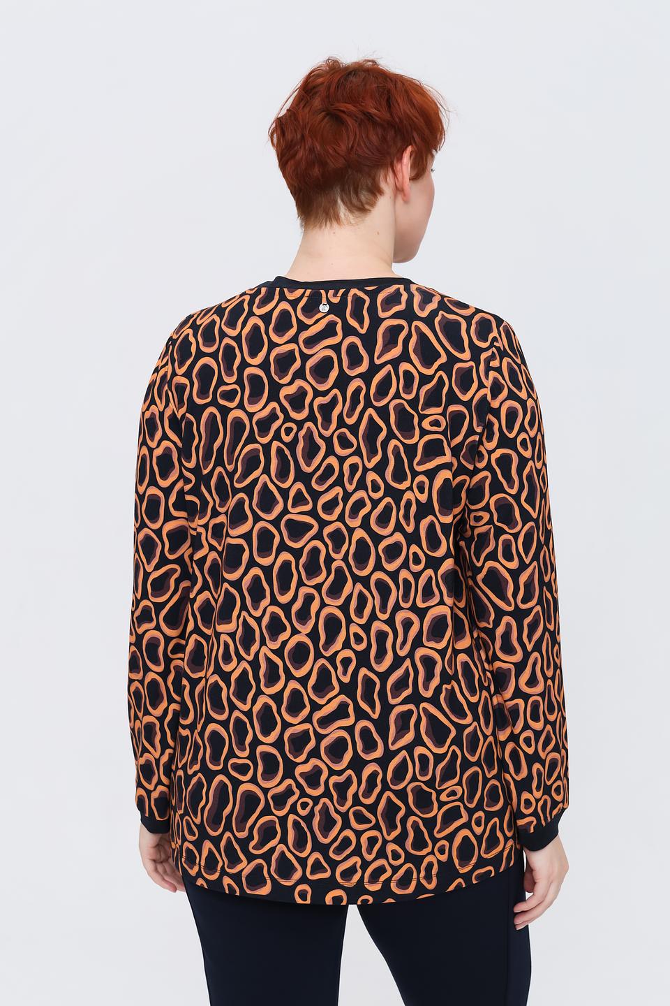 Лонгслив Frapp с леопардовым принтом