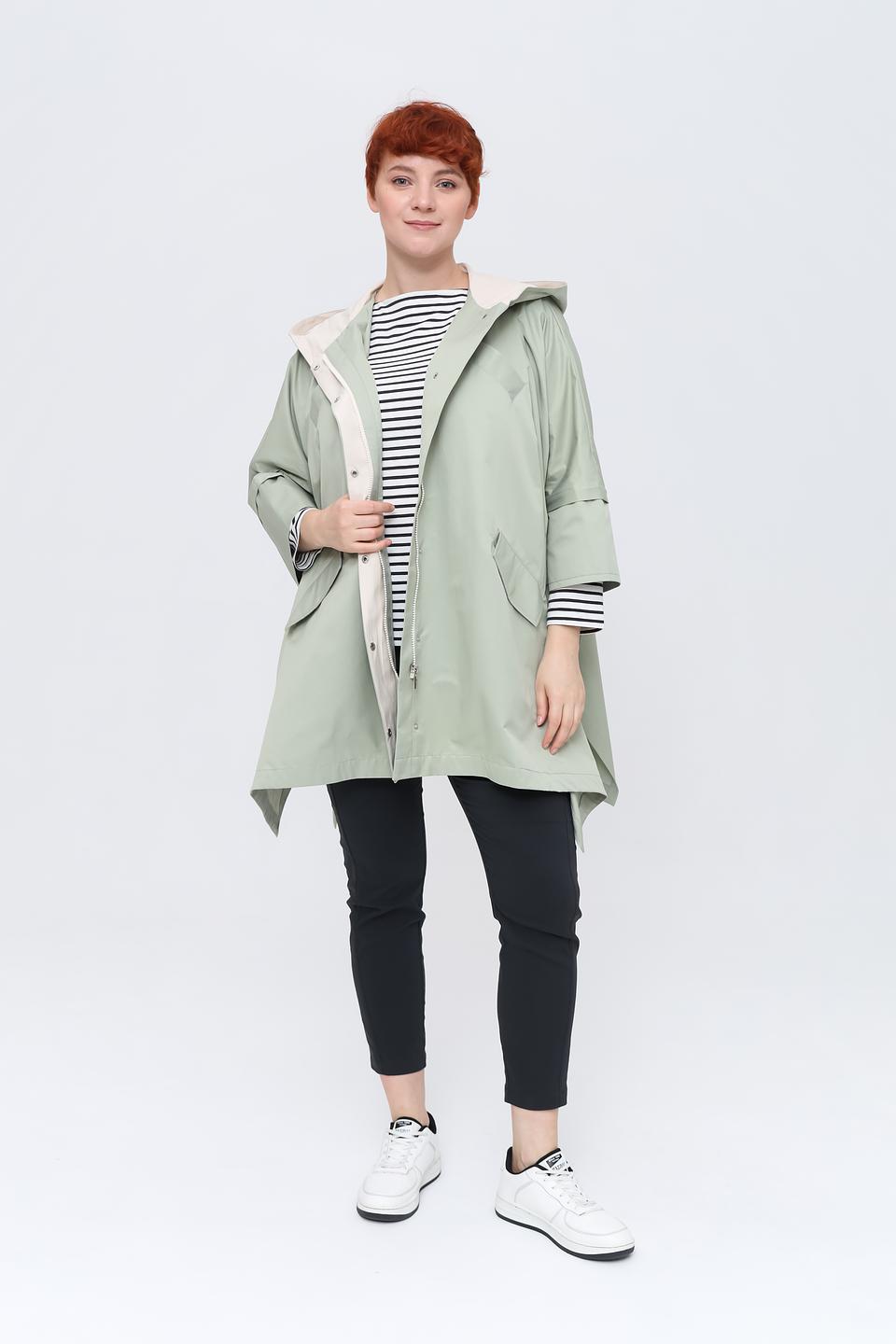 Плащ Beatris оверсайз мятный