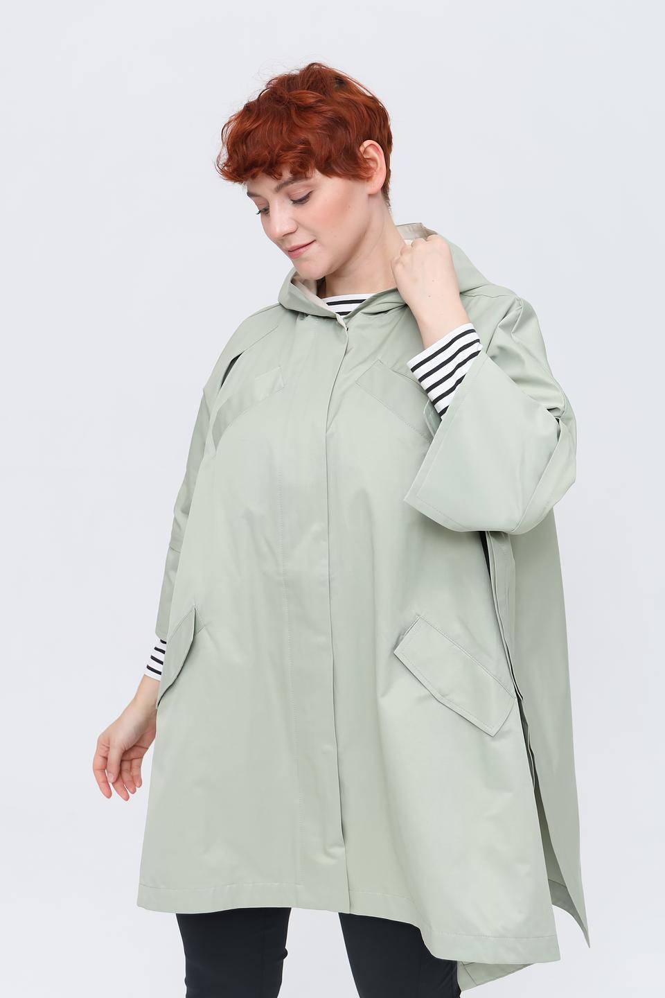 Плащ Beatris оверсайз мятный