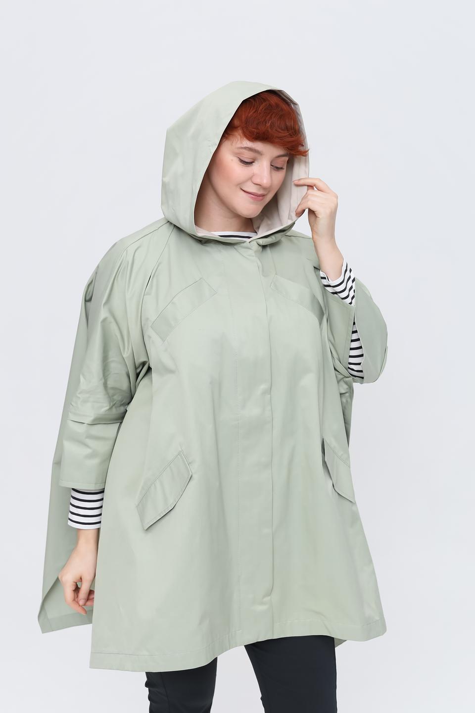 Плащ Beatris оверсайз мятный