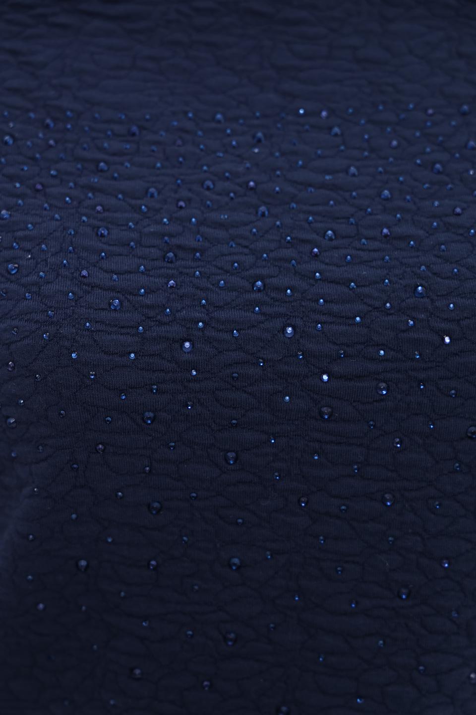 Пуловер Rabe collection тёмно-синий с вышивкой