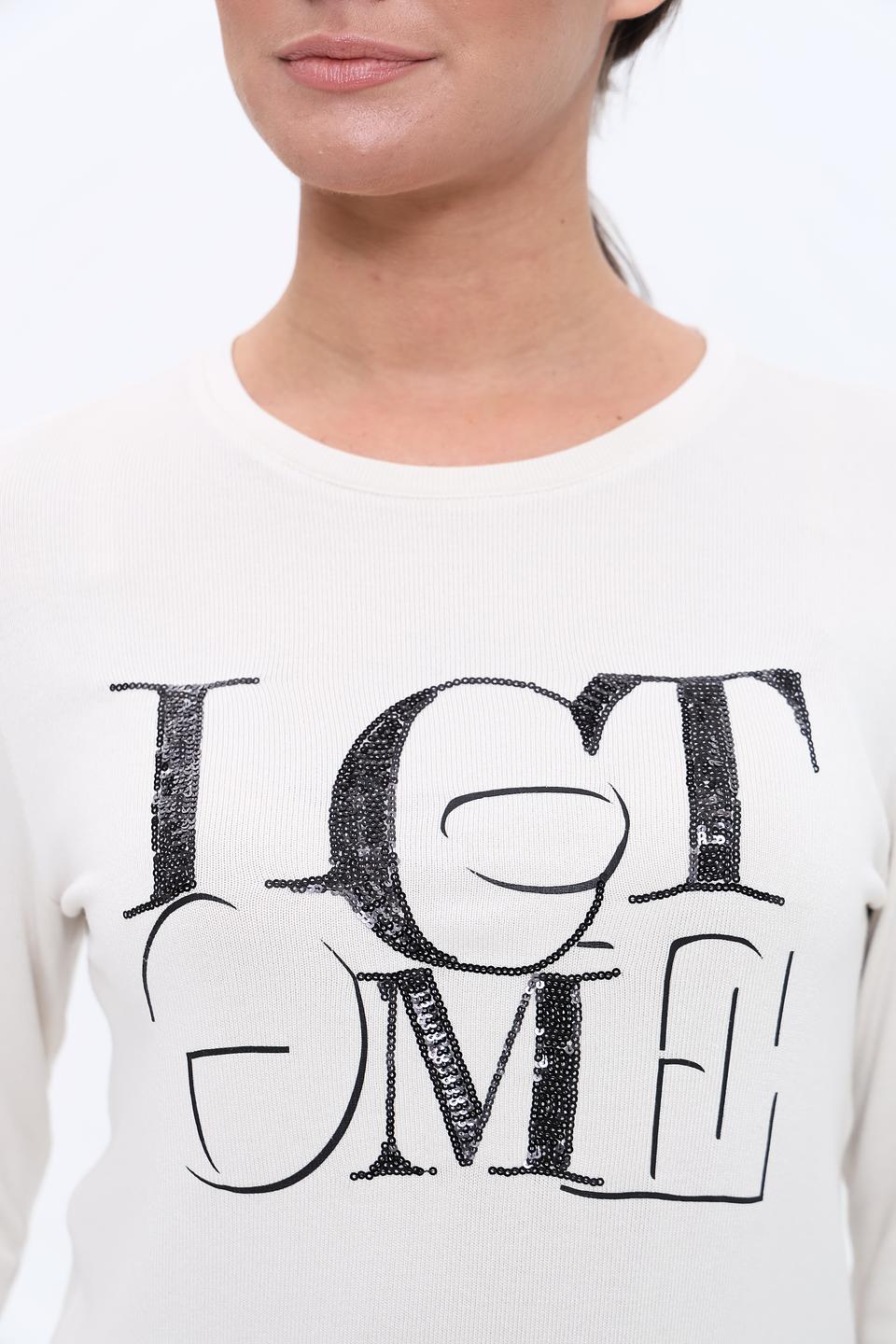 Лонгслив Lecomte с принтом 'LET ME'