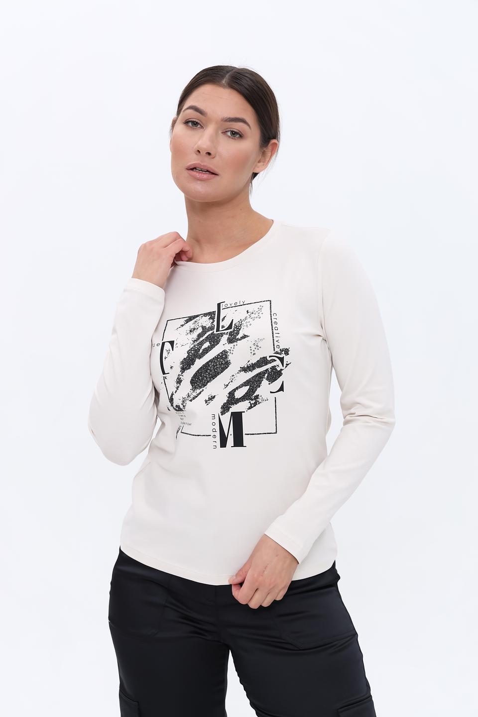 Лонгслив Lecomte с принтом