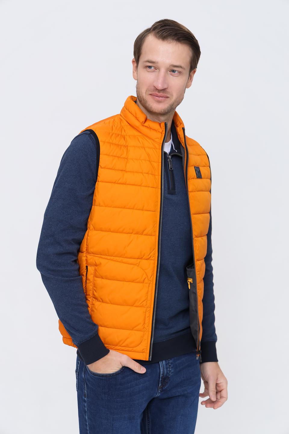 Жилет Bugatti стеганый оранжевый