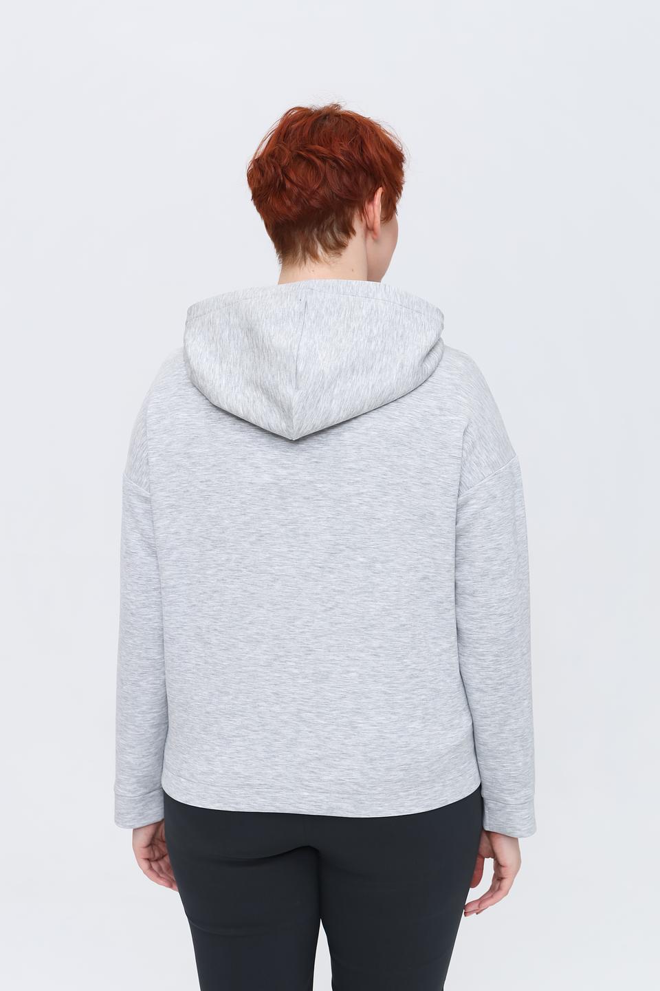 Жакет Via Appia с капюшоном серый