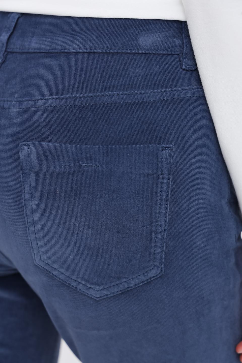 Брюки вельветовые Oui синие