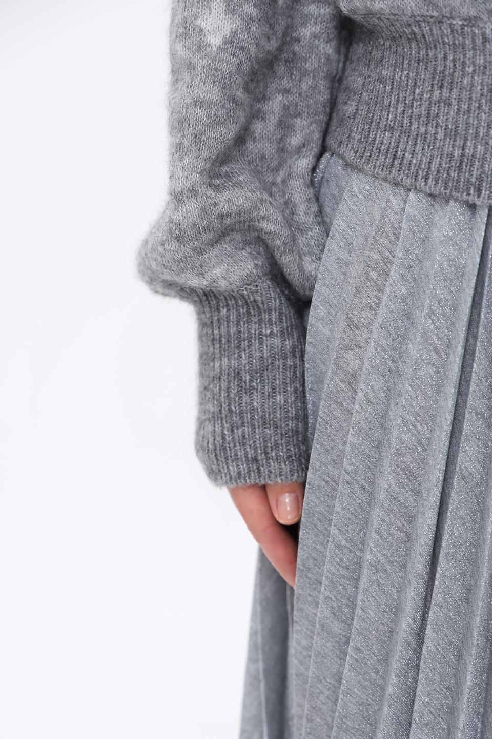 Пуловер Monari с узором серый