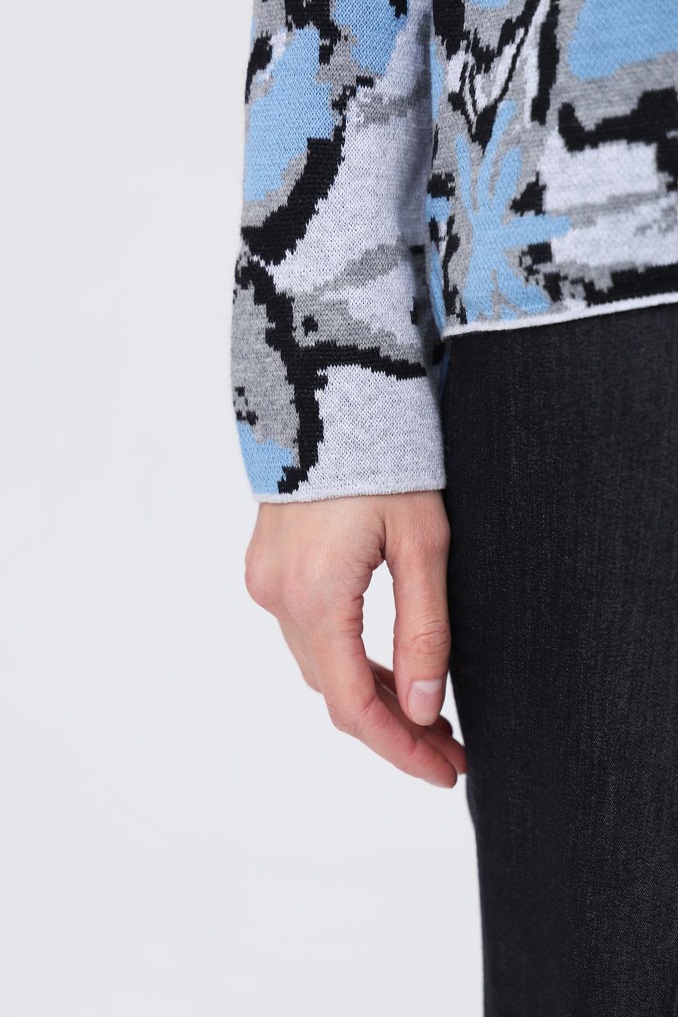 Пуловер Monari с цветочным принтом