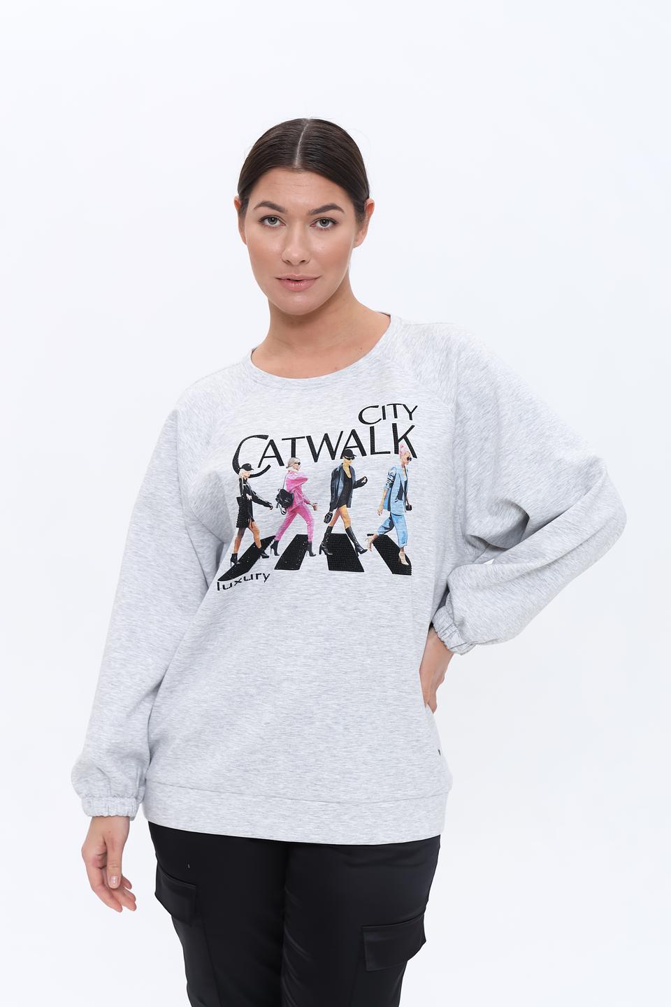 Пуловер Monari с принтом "Catwalk"