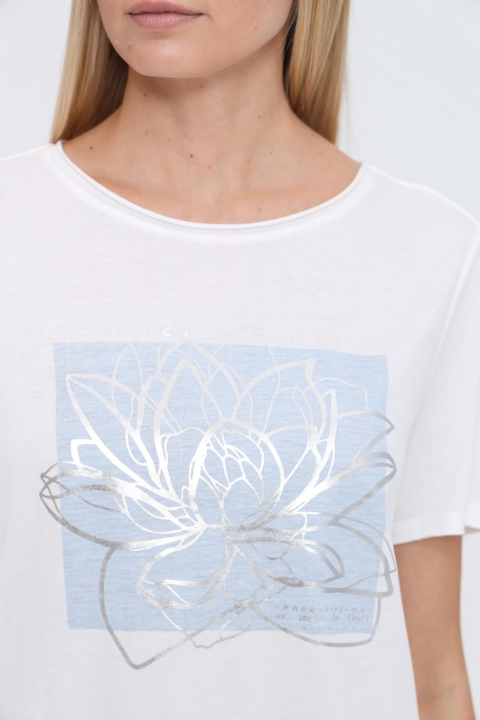 Футболка Oui с цветочным принтом