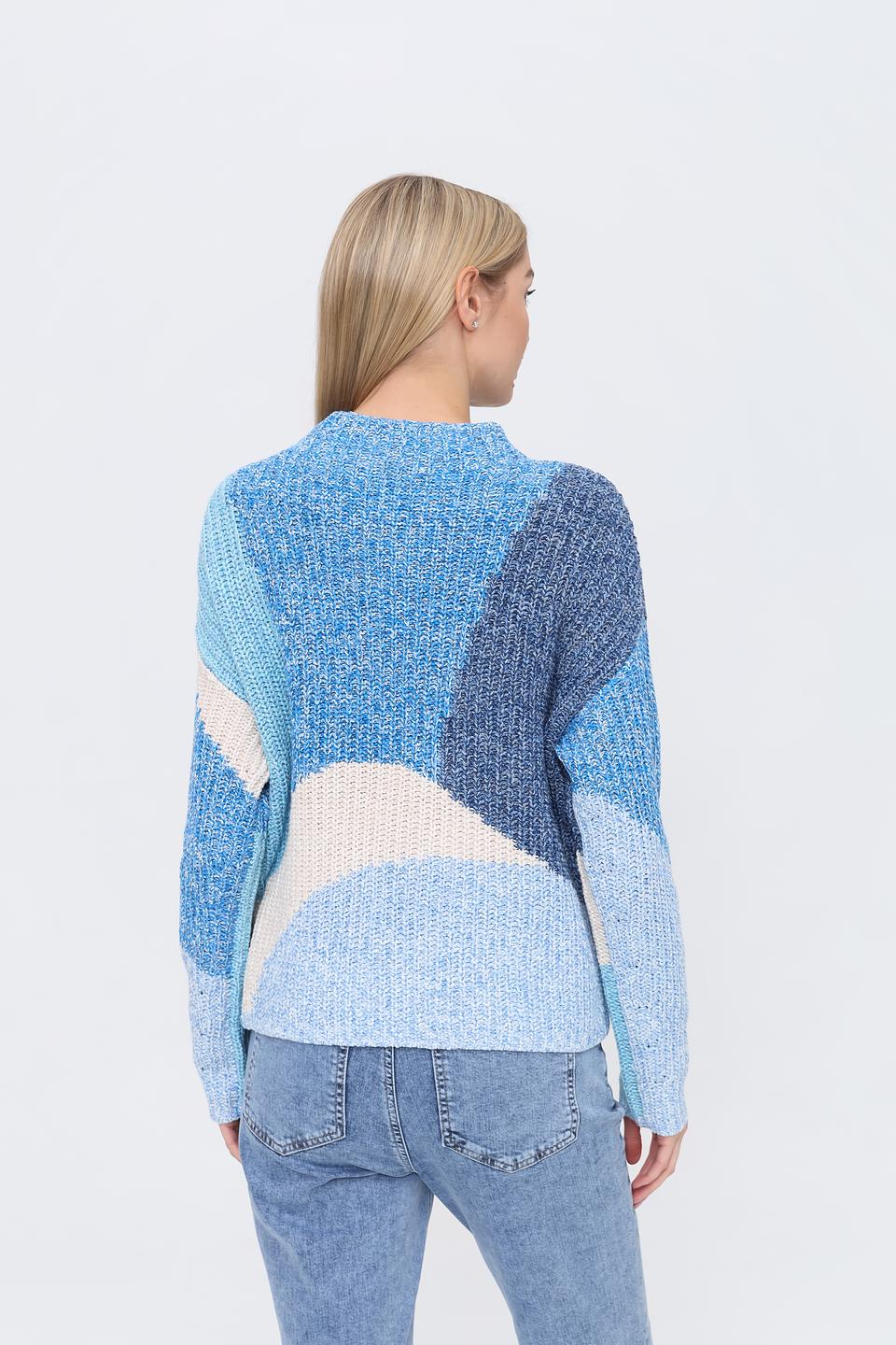 Пуловер Oui с геометрическим узором