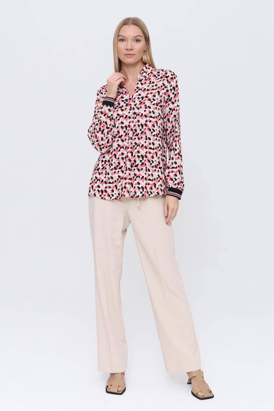 Блуза Bianca с геометрическим принтом
