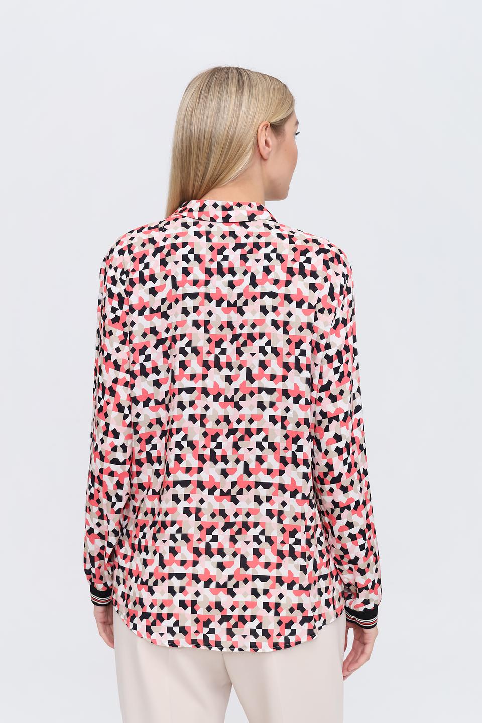 Блуза Bianca с геометрическим принтом