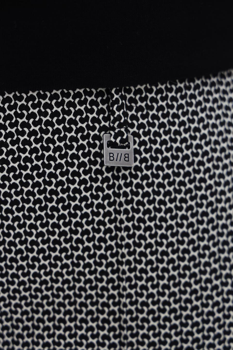 Брюки Bianca с принтом чёрно-белый