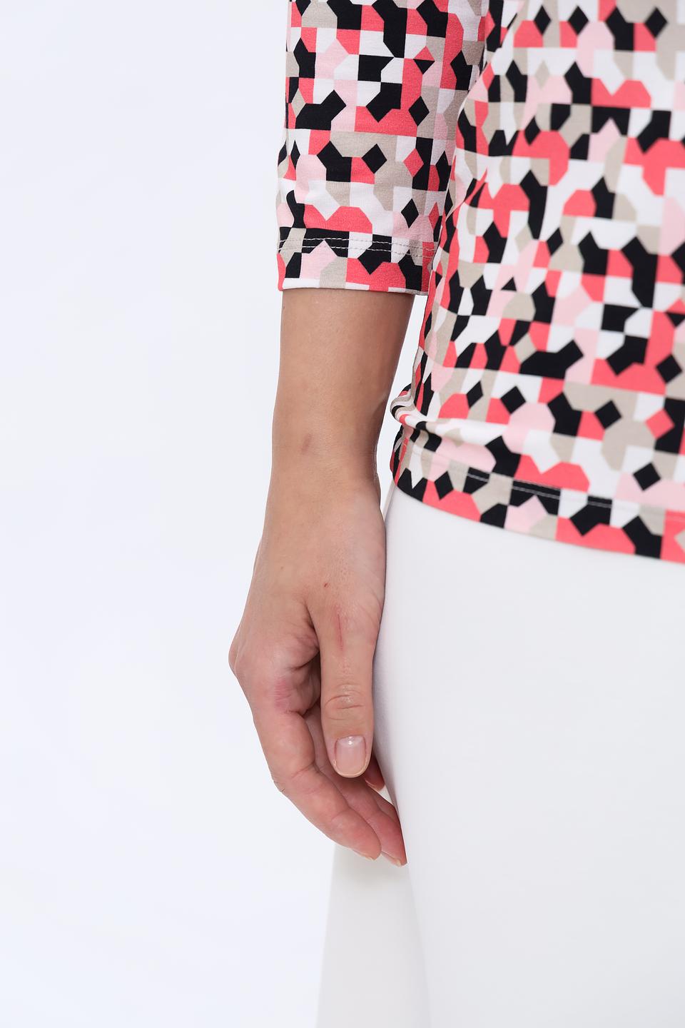 Лонгслив Bianca с геометрическим принтом