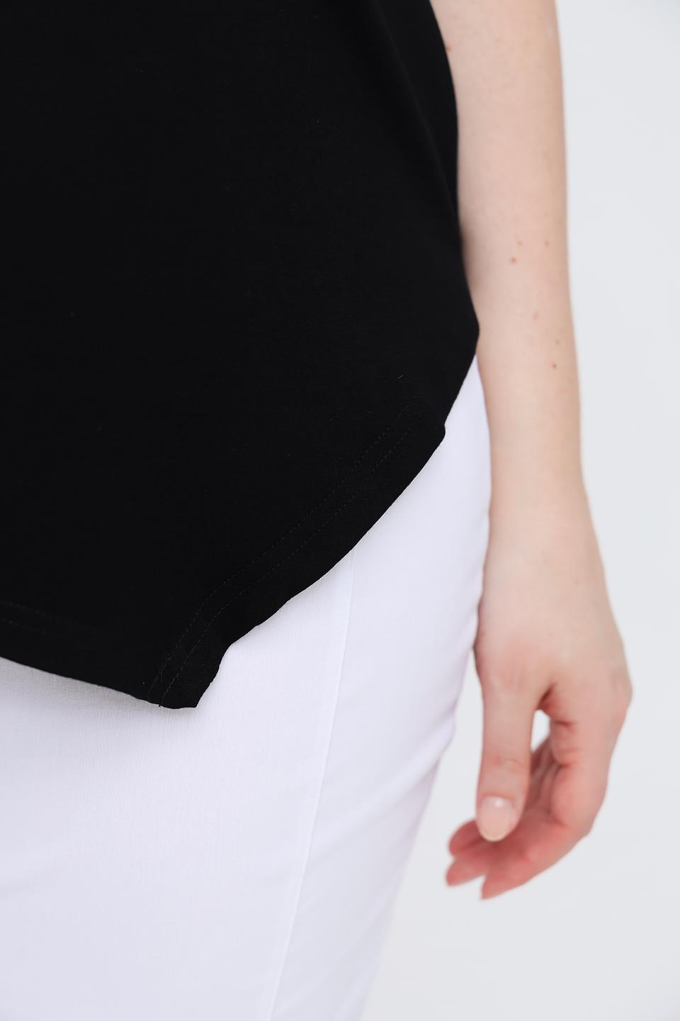 Футболка Doris Streich с принтом чёрная