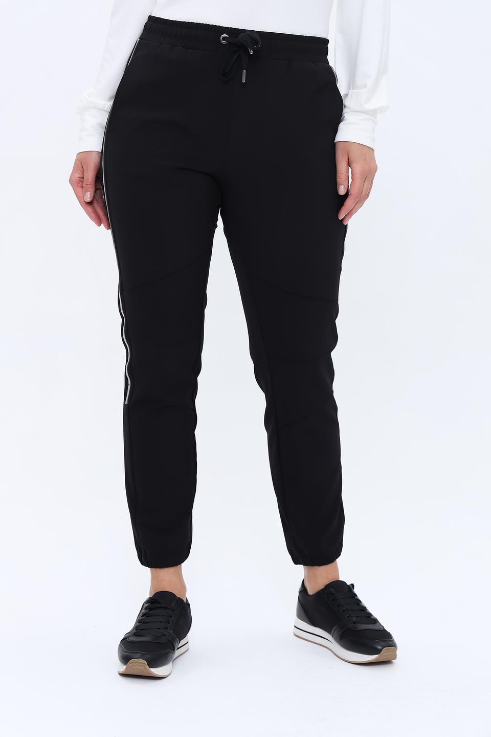 Брюки Monari чёрные с полосой