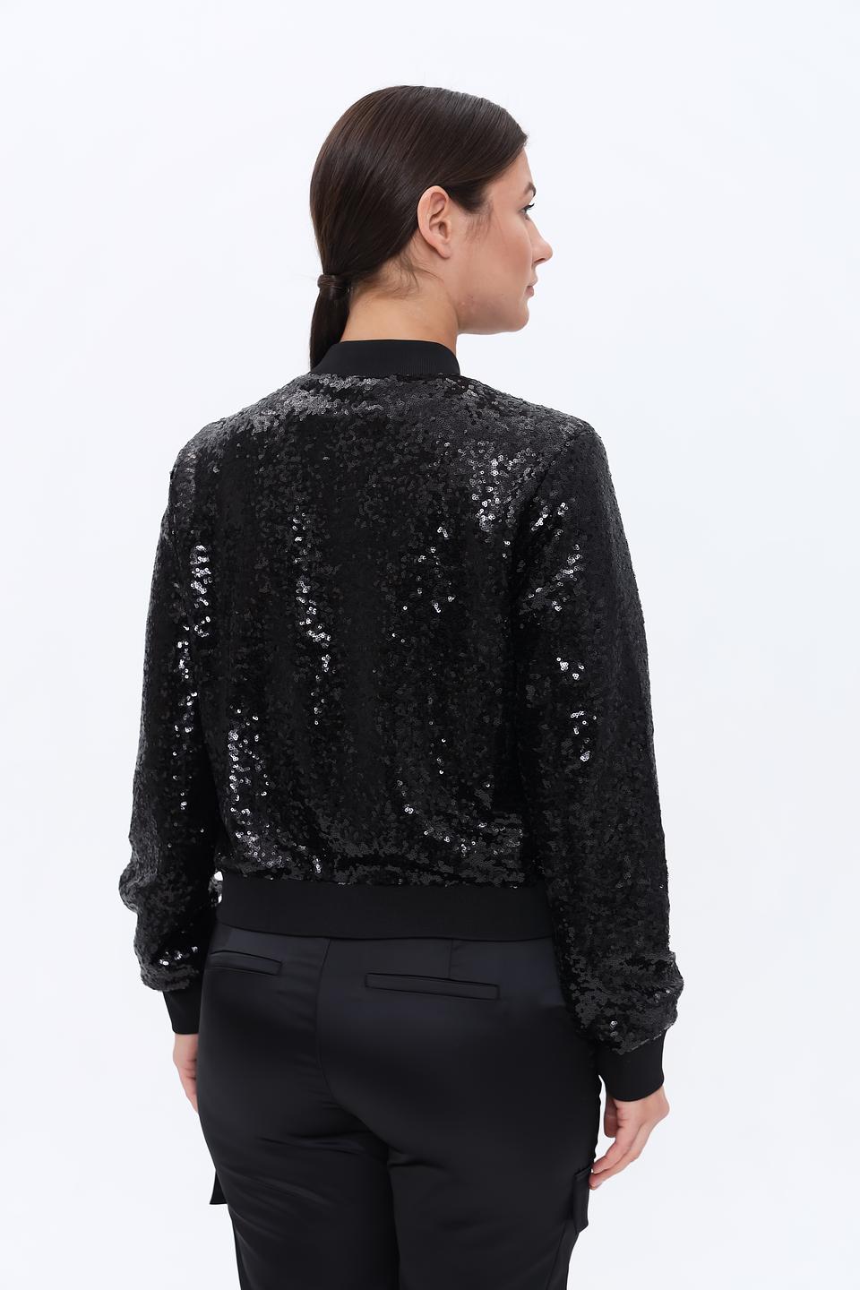 Жакет Monari чёрный с пайетками