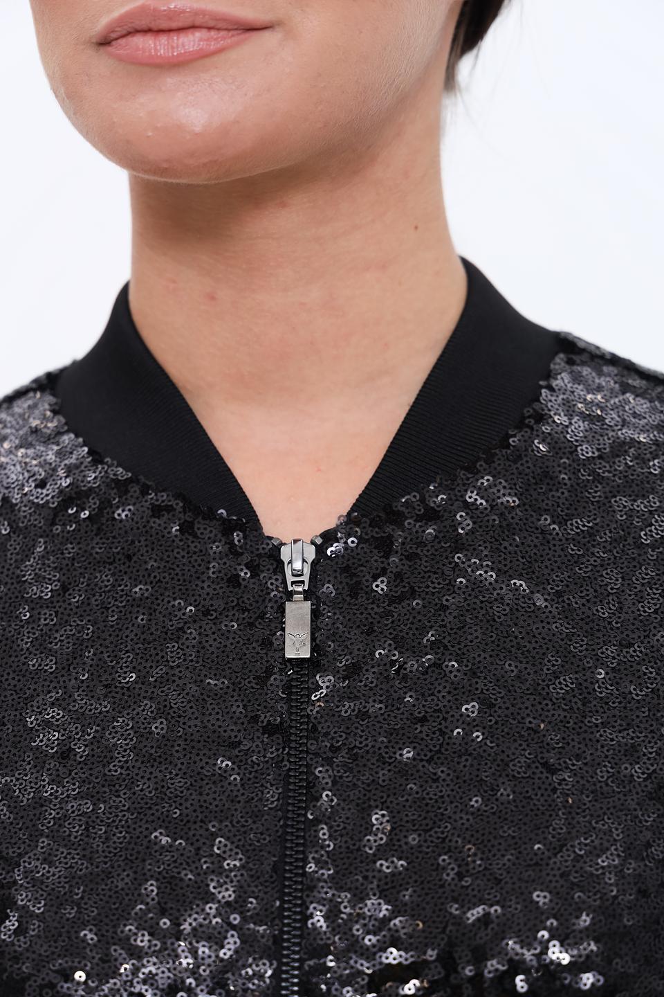 Жакет Monari чёрный с пайетками