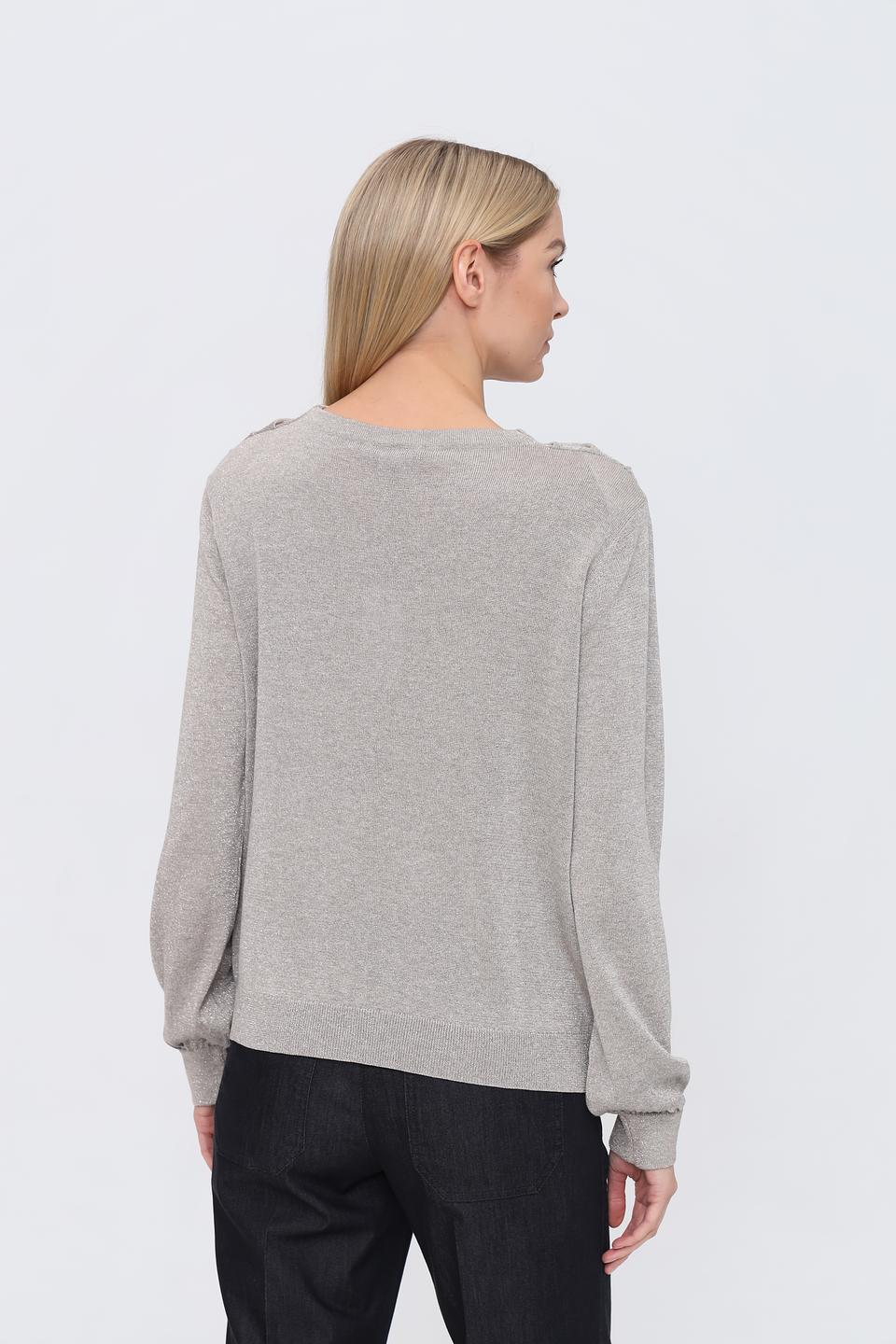 Пуловер Monari с блеском бежевый