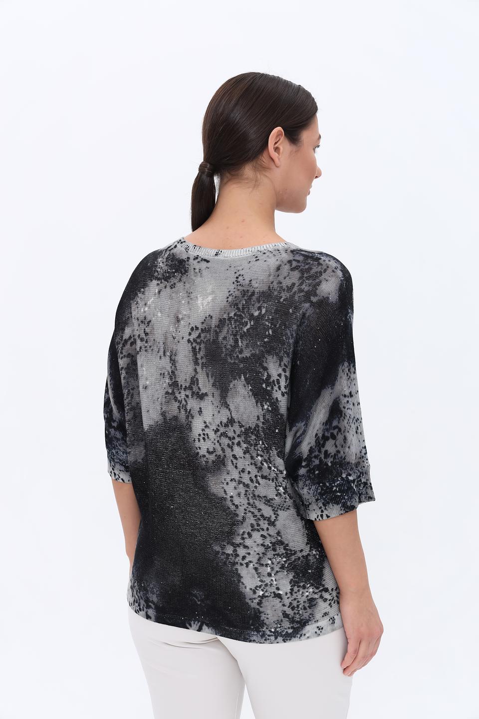 Пуловер Monari с принтом "Good Hearts"