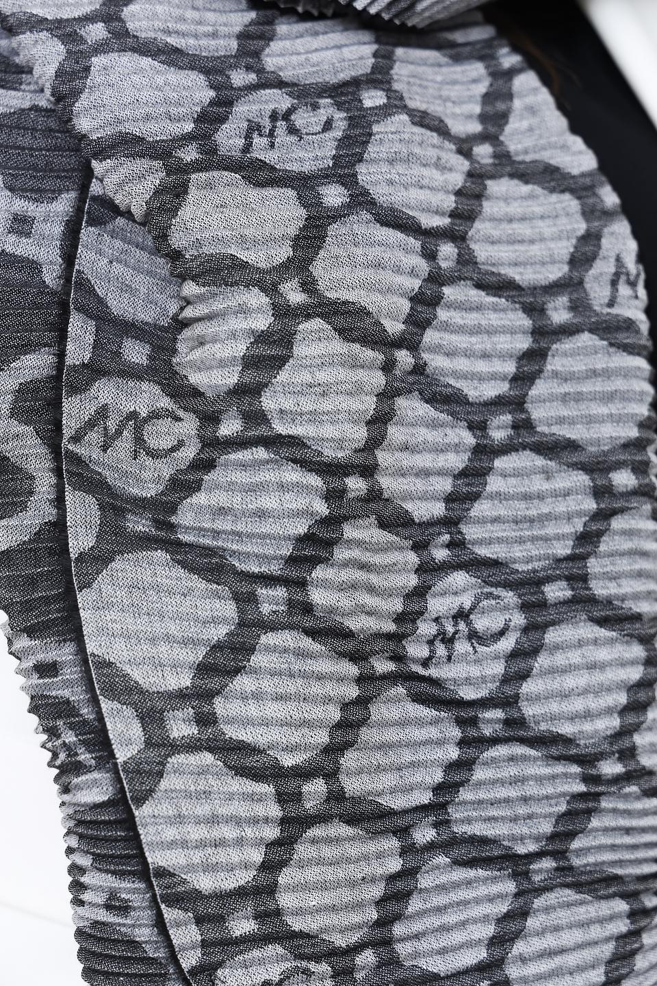 Шарф Marc Cain с логотипом серый