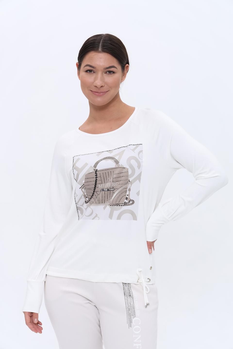 Лонгслив Monari с принтом сумки