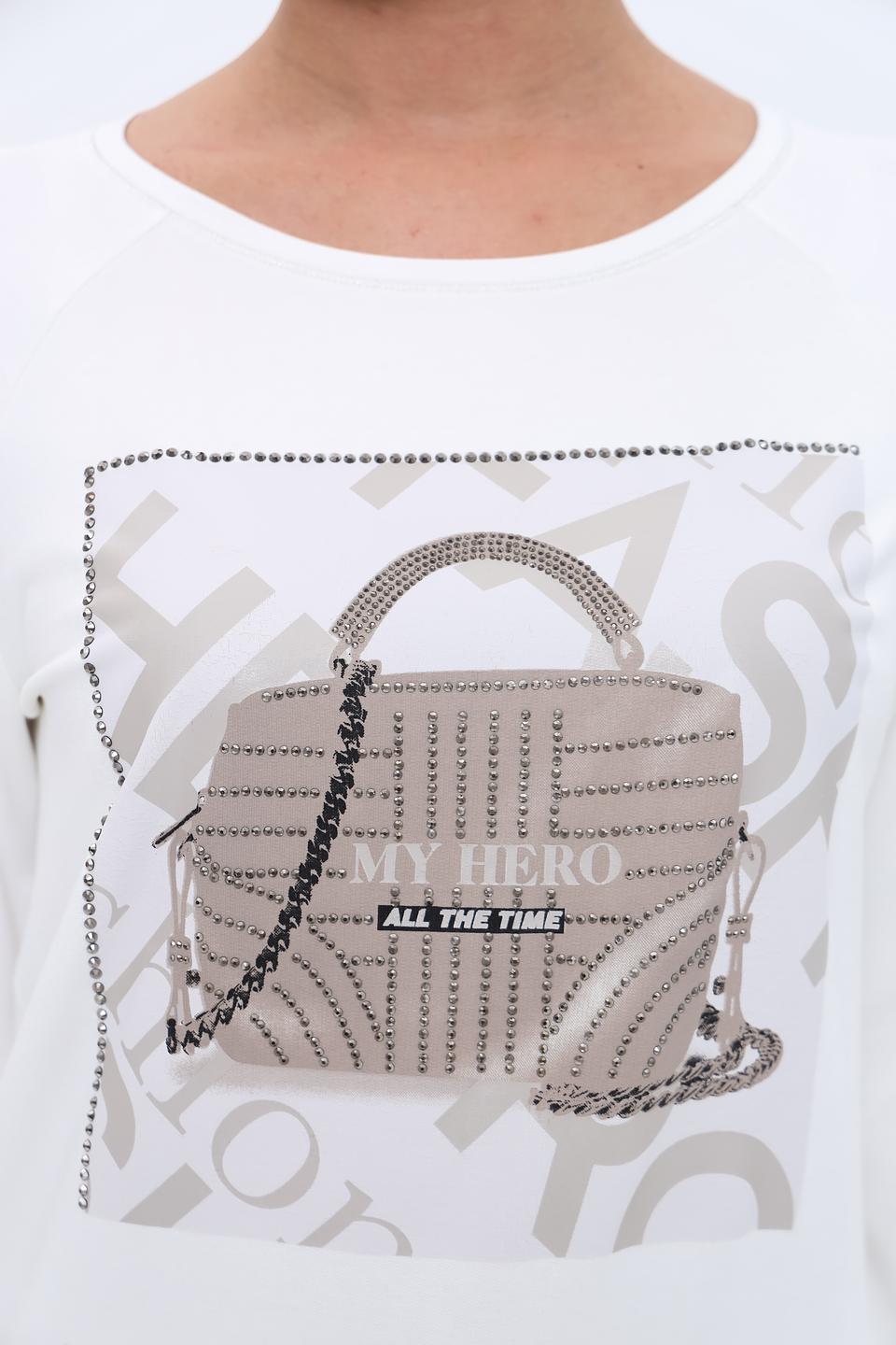 Лонгслив Monari с принтом сумки