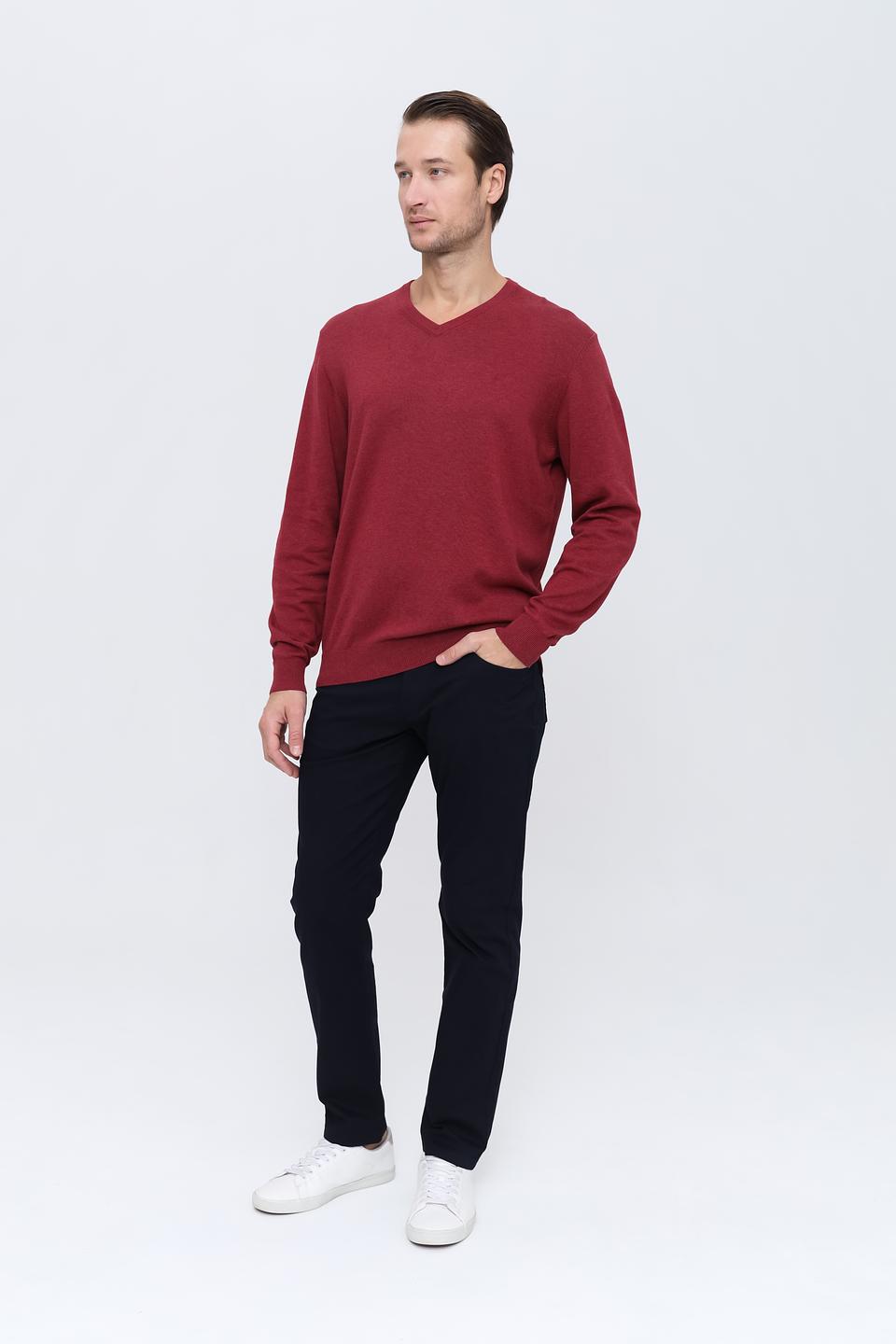 Джемпер Casa Moda V-образный винный