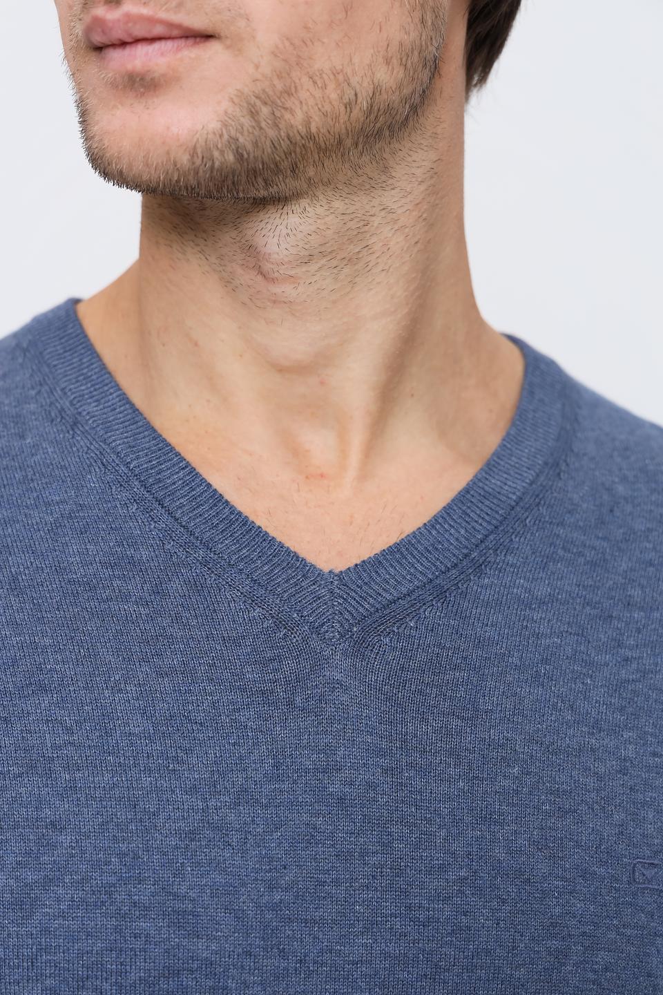 Джемпер Casa Moda V-образный вырез синий