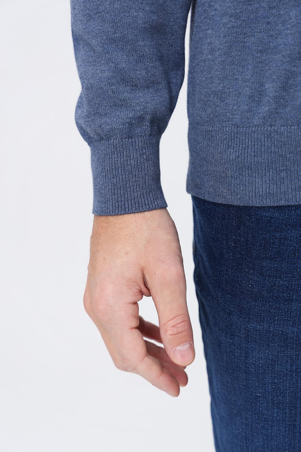 Джемпер Casa Moda V-образный вырез синий