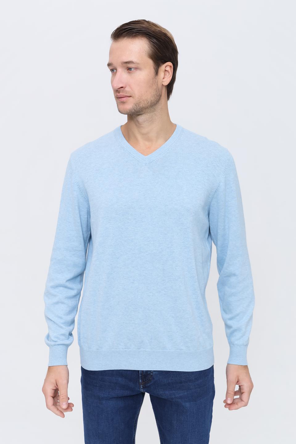 Джемпер Casa Moda V-образный голубой