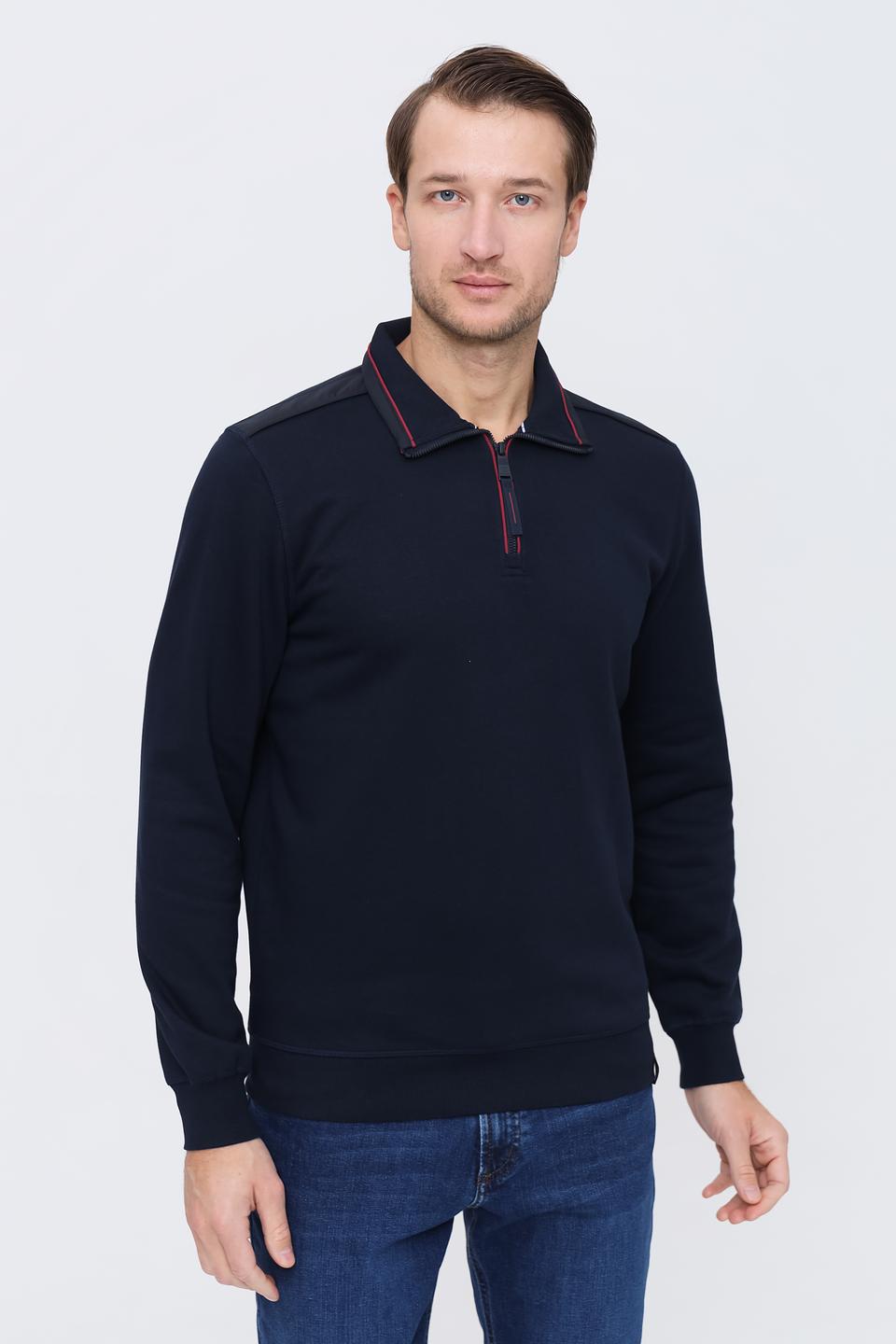 Джемпер Casa Moda с молнией темно-синий