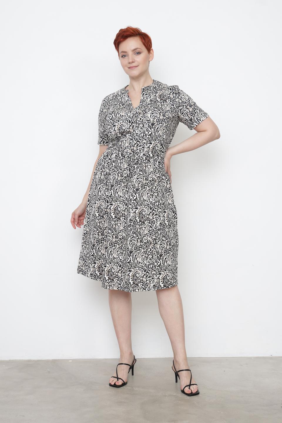 Платье Gerry Weber EDITION с принтом чёрно-белый