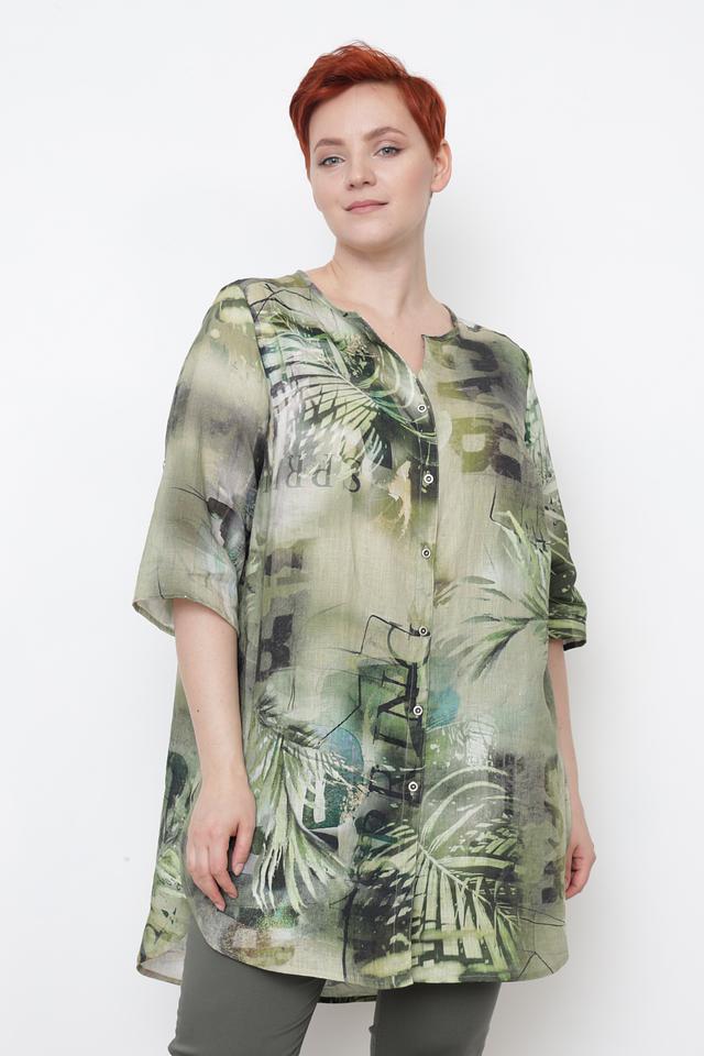 Блуза Doris Streich с принтом, оливковый