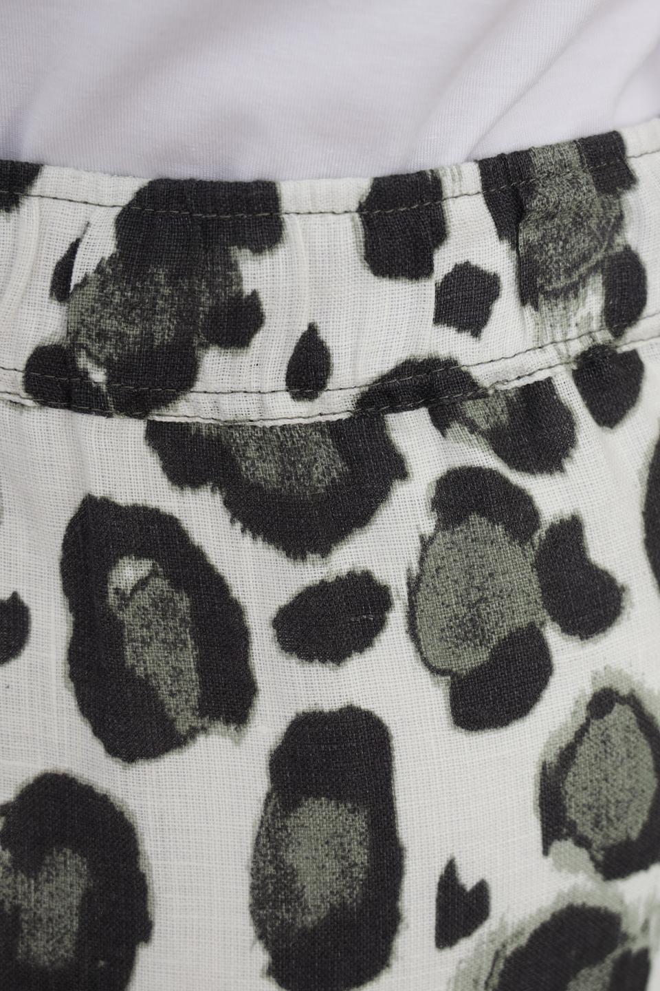 Юбка Lebek с леопардовым принтом