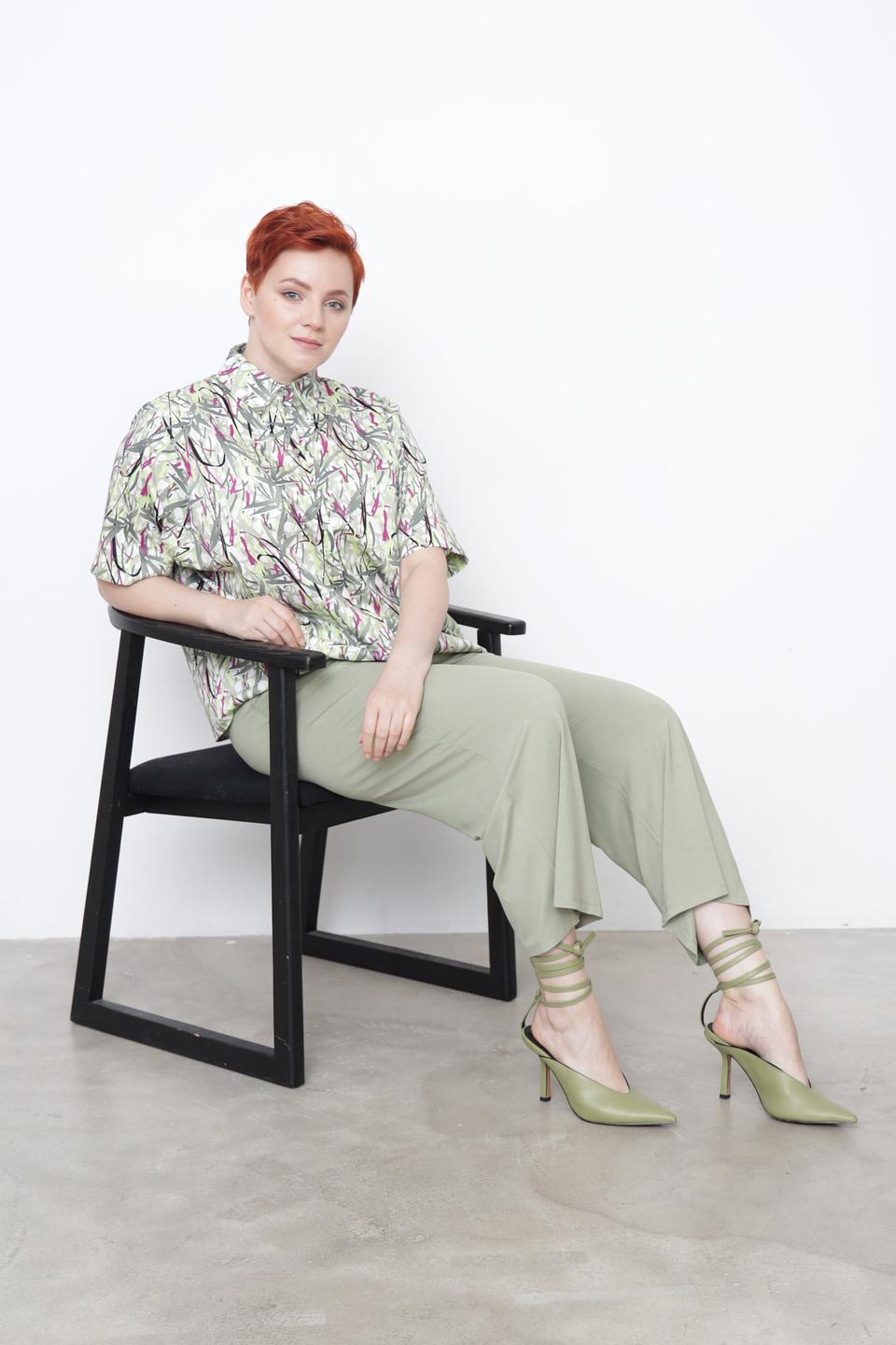 Блуза Gerry Weber с принтом зеленый