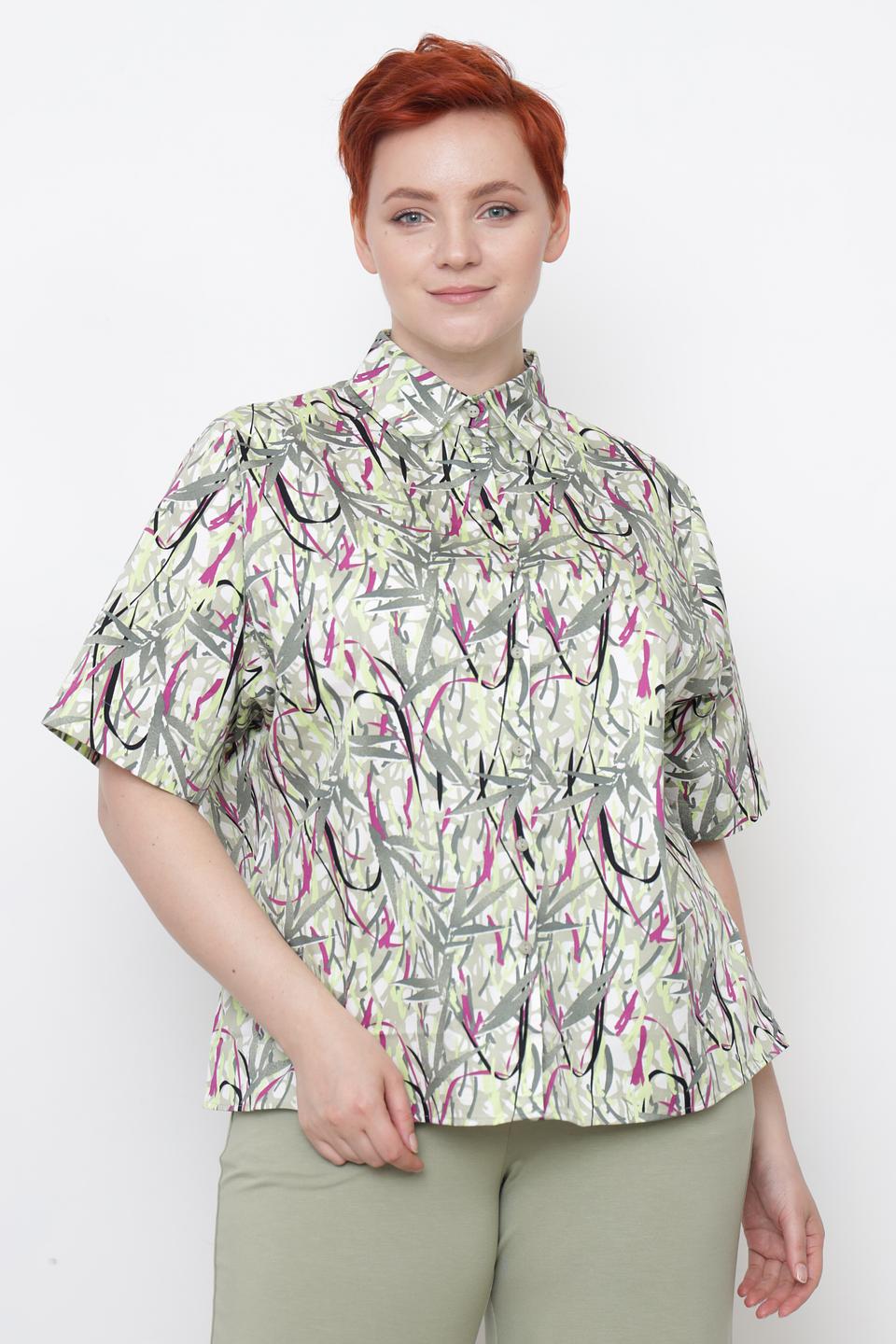 Блуза Gerry Weber с принтом зеленый