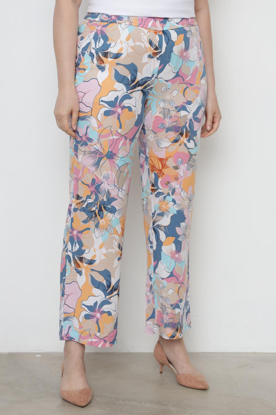 Брюки Thomas Rabe с цветочным принтом