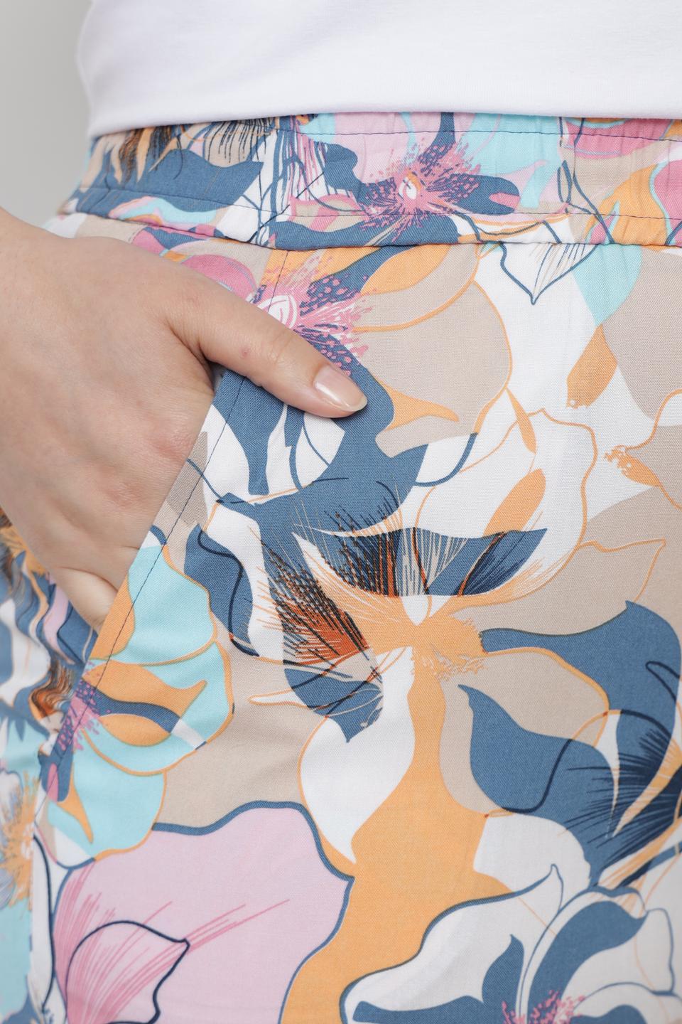 Брюки Thomas Rabe с цветочным принтом