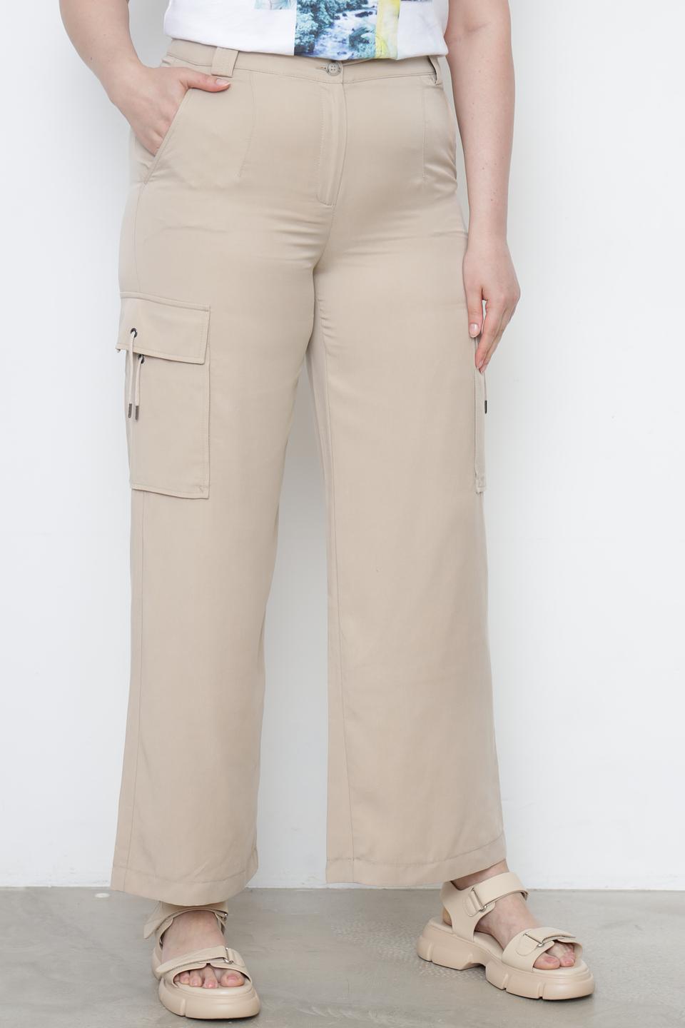 Брюки карго Lecomte бежевые